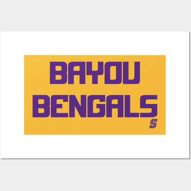 Bayou Bengals Wall Art by StadiumSquad